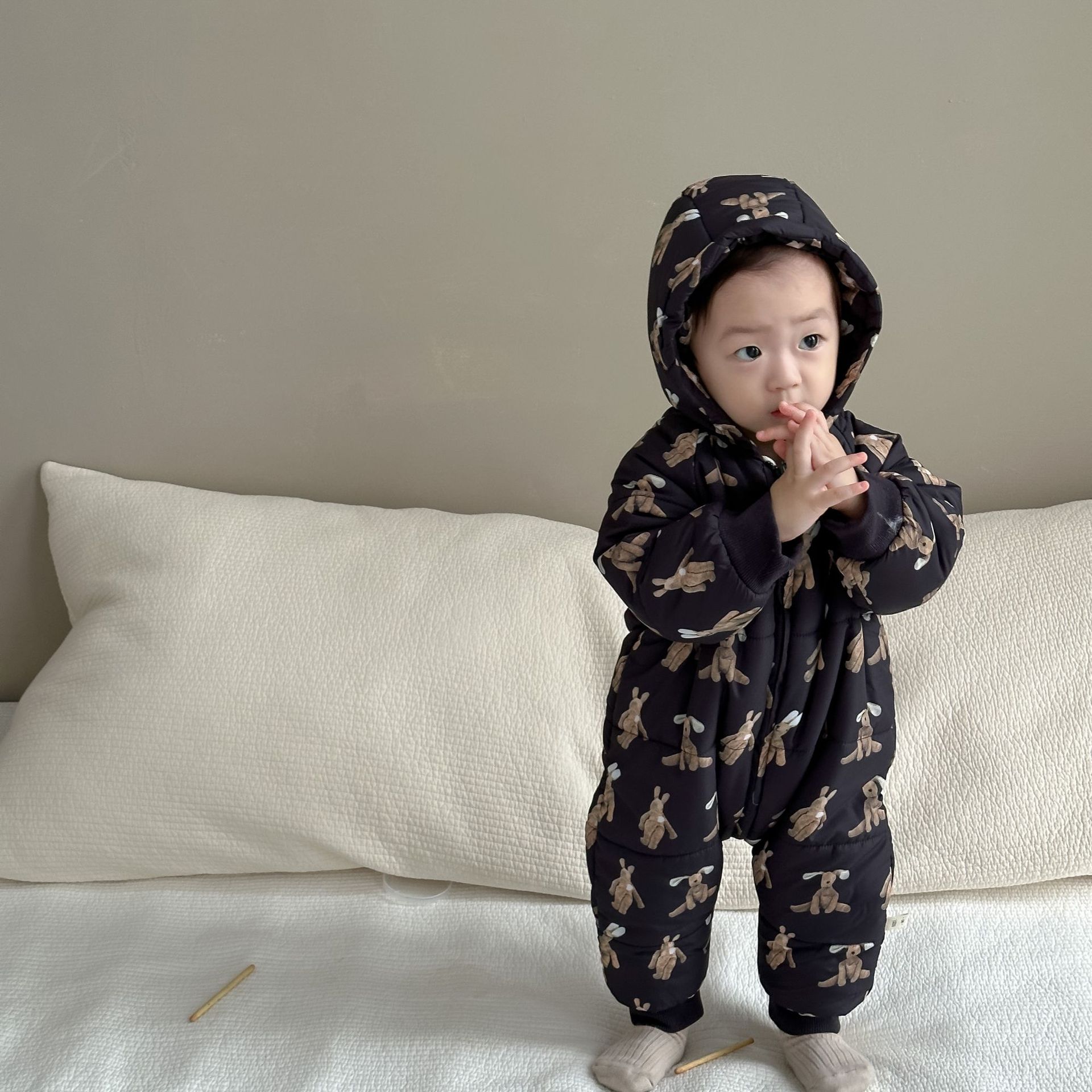 Babykleidung Baby-Herbst- und Winterkleidung Baby-Einteiler aus Baumwolle zum Ausgehen_voghion.com