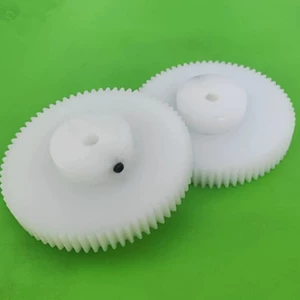 Wear-resistant and High-temperature Resistant POM Nylon Sai Gang Flat Step Straight/vel Gear 1 Mold 10 Teeth-90 Teeth Sold in Stock