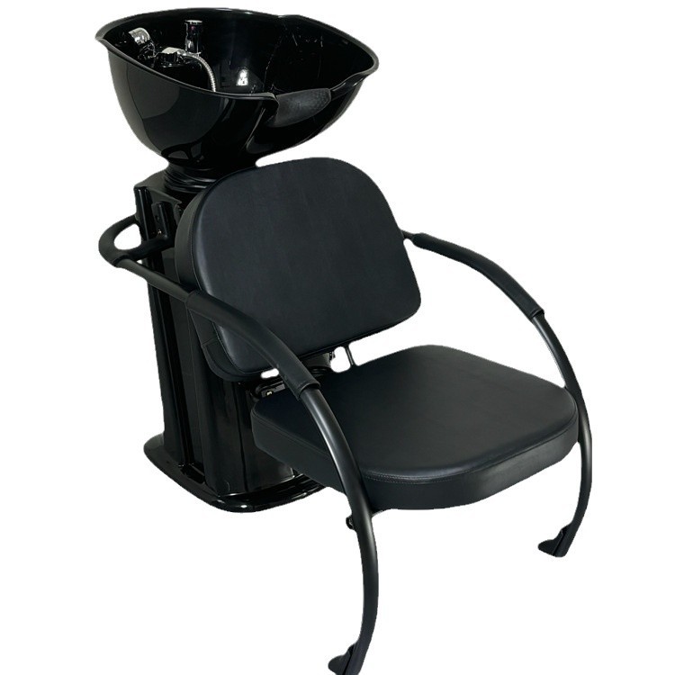 Silla de champú de moda, peluquería, peluquería, cama de champú especial, fabricante de sillas de peluquería semi-reclinadas, cama de descarga de asiento al por mayor