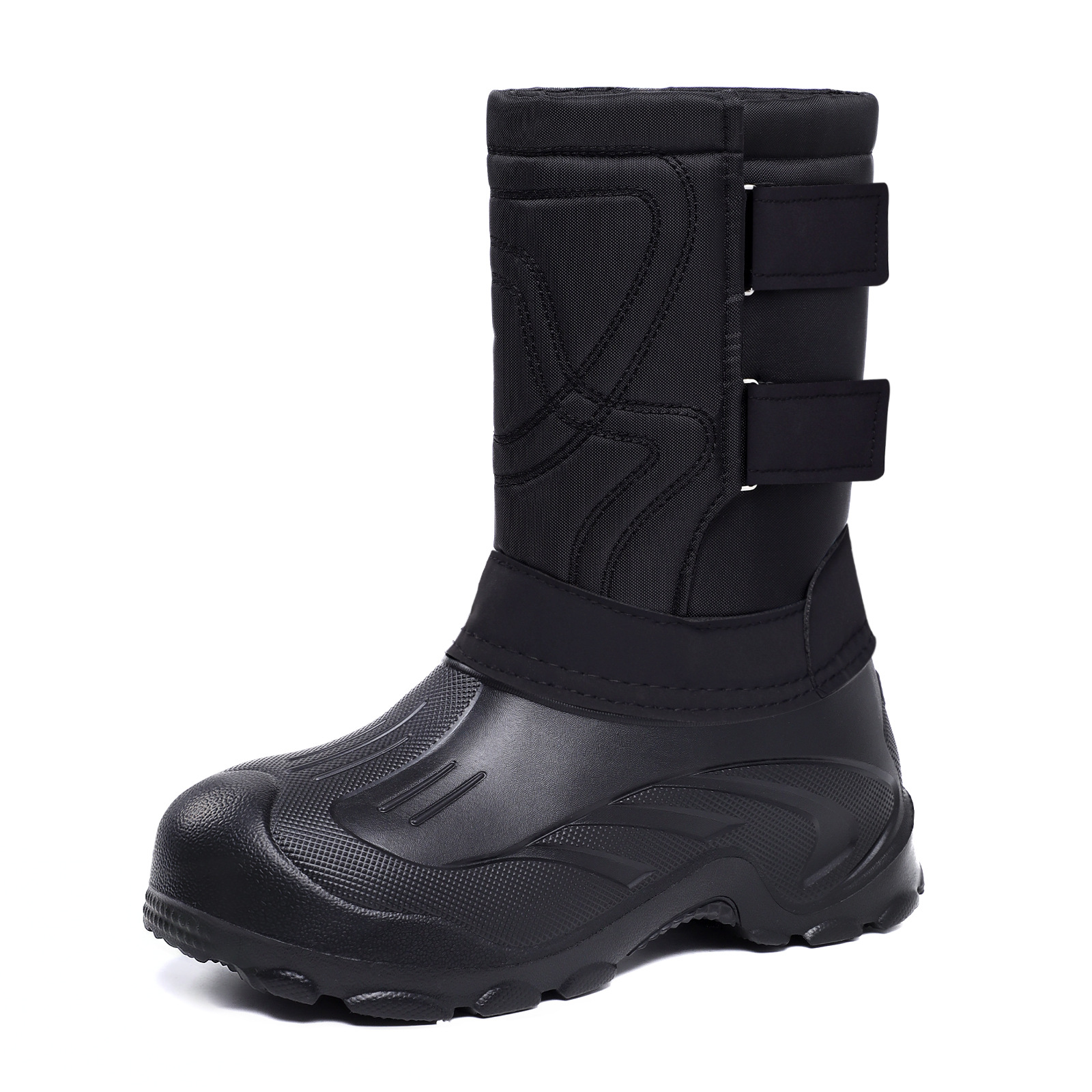 Zapatos de algodón para hombres, botas de nieve de tubo alto de invierno, botas de algodón gruesas transfronterizas, zapatos de algodón cómodos al aire libre. image 6