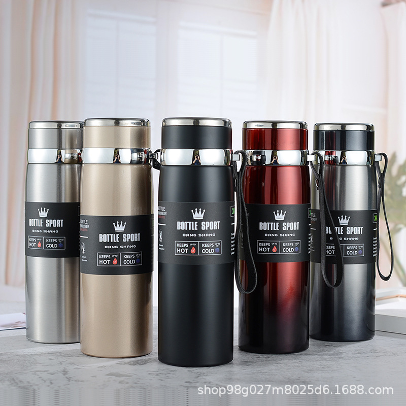 Thermos Cup 316 Stainless Steel Large Capacity Wholesale Outdoor Travel Car Travel Kettle with Rope Gift Wholesale Thermos Cup 316 Stainless Steel Large Capacity Wholesale Outdoor Travel Car Travel Kettle with Rope Gift Wholesale