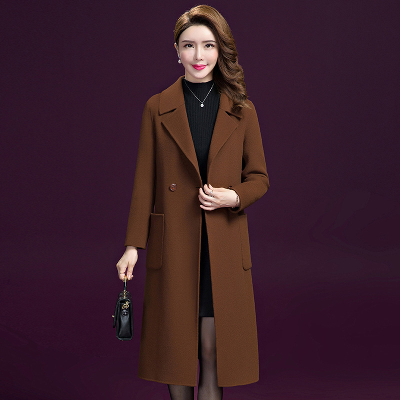 Real shot goods in stock Fur coat Mid length version Korean Edition new pattern Large wool Woollen cloth the republic of korea Autumn and winter overcoat