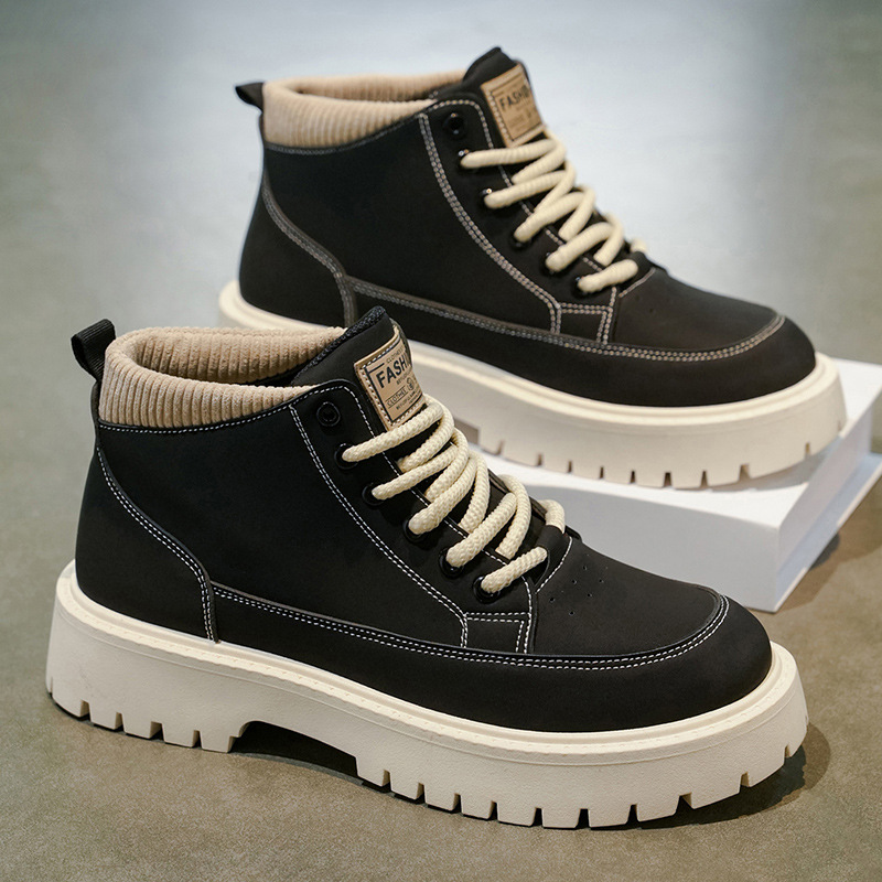 Martin botas para hombres 2025 nuevo otoño zapatos de altura hombres botas de trabajo casuales botas de tendencia botas de moda con suela gruesa image 1