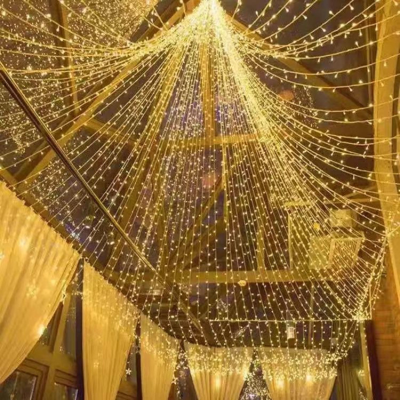 Luz LED pequeña, luz intermitente, luz de cadena, luz de gypsophila, color colorido, cambio de color, hogar al aire libre, decoración del año nuevo chino, luz de neón