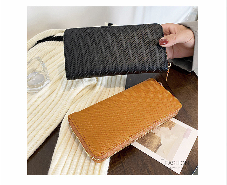 Women's Solid Color Pu Leather Zipper Wallets display picture 13