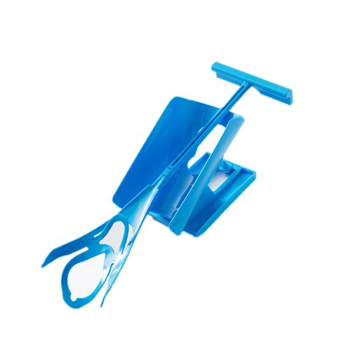Sock-wearing artifact for the elderly without bending over. Sock-wearing auxiliary for the elderly. Sock-wearing device for loose socks and wide-mouth socks for the elderly.