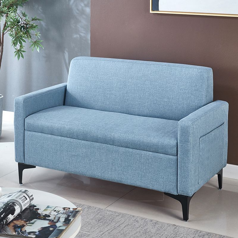 Storage Small Sofa, Simple Japanese-Style Fabric Sofa, Small Apartment Living Room Rental, Lazy Sofa, Two-Seater, Three-Seater