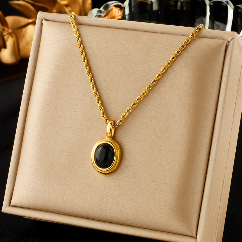 Beaded Design Wholesale Jewelry Simple Style Classic Style Star Titanium Steel Beaded Layered Necklaces