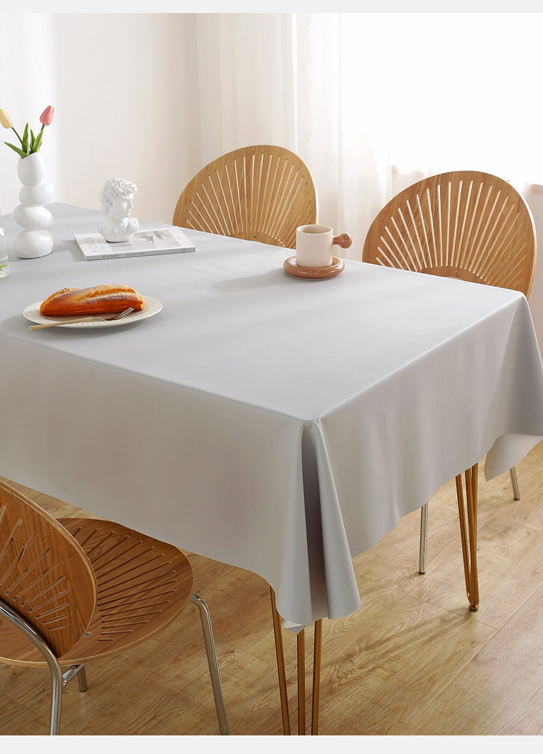 PVC Tablecloth Is Waterproof And Oil-resistant, Easy To Clean, Suitable For Home Use, Rectangular Shape, Nordic Light_voghion.com