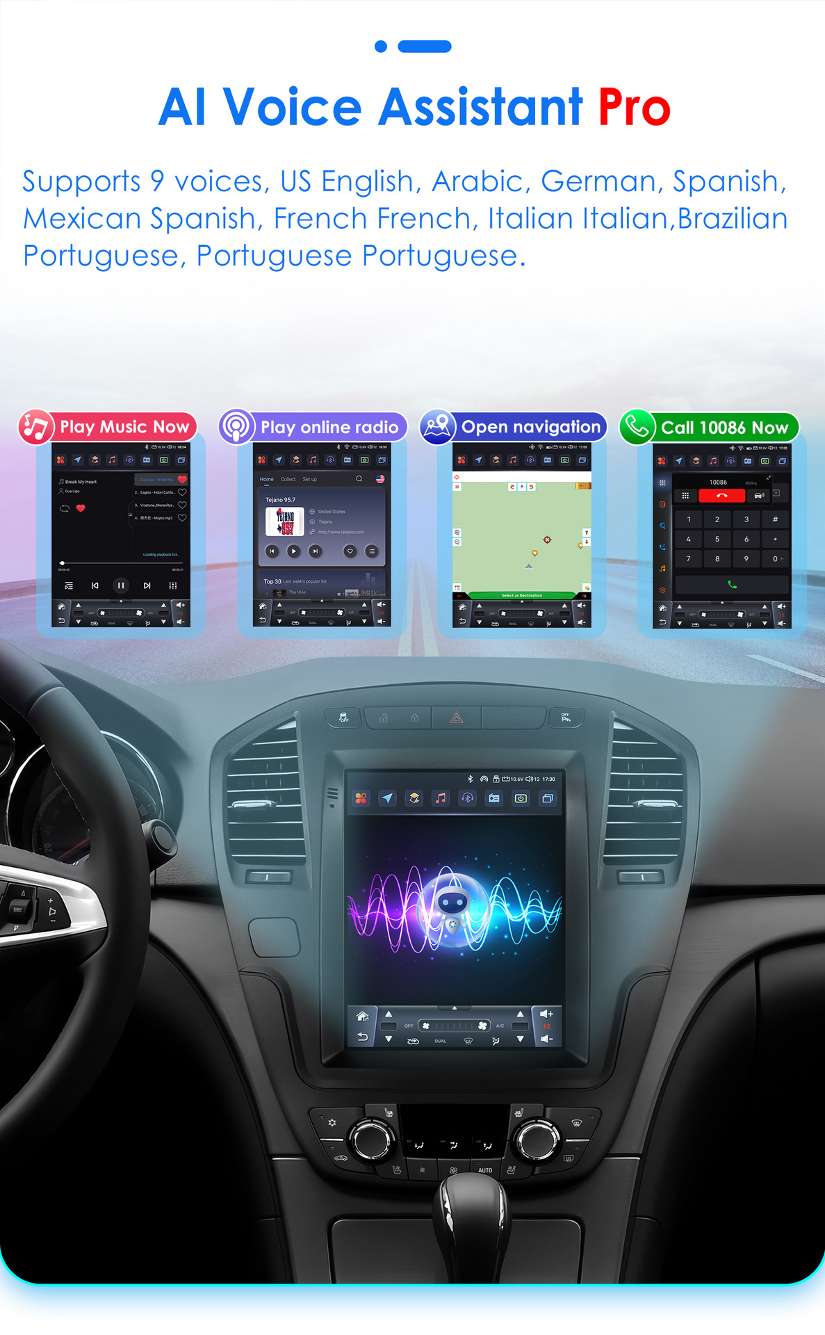 Suitable for 09-13 Regal Opel Sonic Sub-Opel Insignia Car Vertical Screen Android Navigator