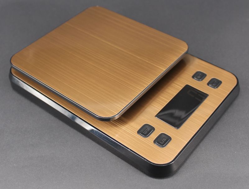 USB咖啡秤 不锈钢电子厨房秤 食品烘焙带倒计时珠宝秤 电子厨房秤