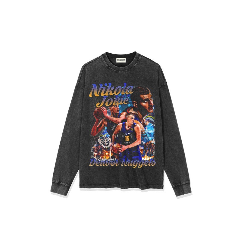 Yorkichi American Star camiseta callejera hip-hop marca de tendencia impresión retro hacer viejo lavado pesado suelto mangas cortas