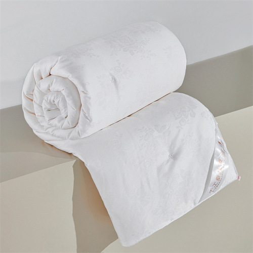 All-cotton Silk Quilt Summer Cooling Air Conditioning Quilt 100% Silk Made Winter Quilt Spring and Autumn Core Double Couple Mother and Child Quilt Wholesale
