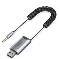 Новый автомобильный Bluetooth-приемник 3,5 мм аудио Аудио автомобильный Bluetooth-адаптер 5,2 прослушивание песен HD-звонок