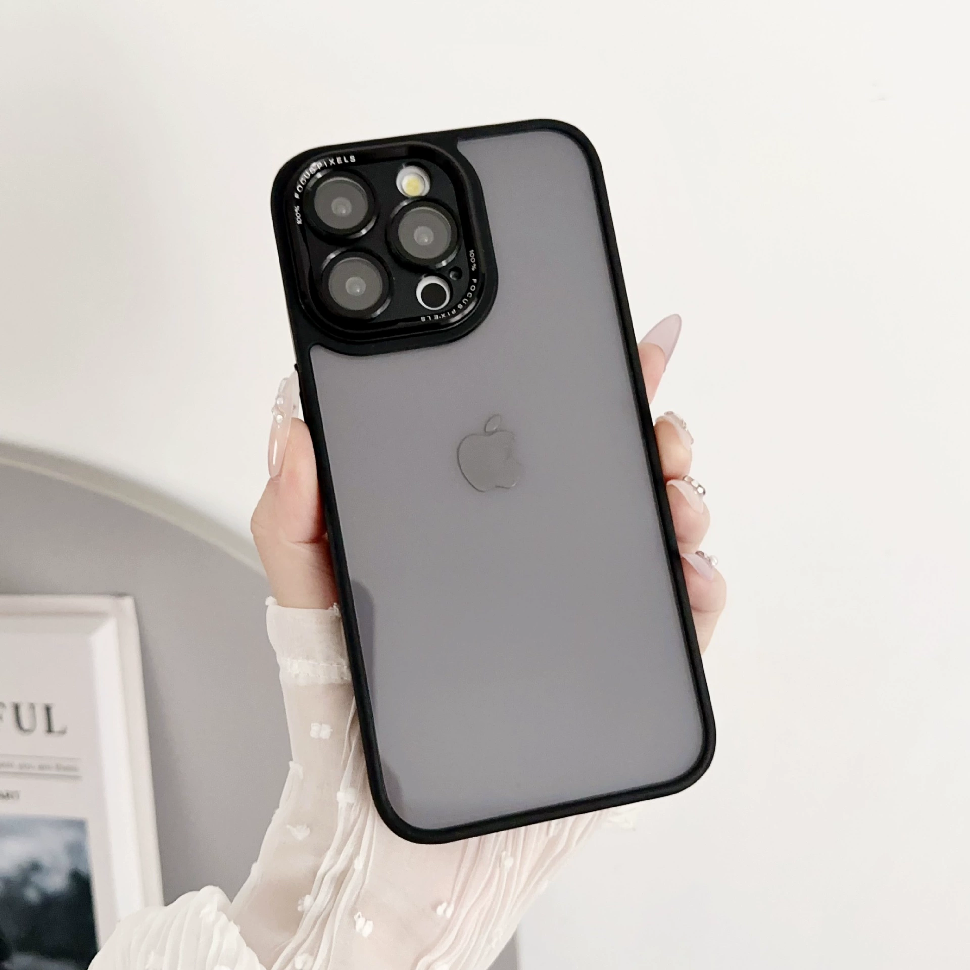 Apple, совместимый прозрачный чехол для iPhone 16, металлический чехол для телефона, защита камеры, защитный чехол, защита от падений