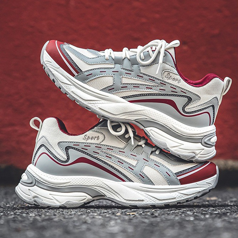 Zapatos de hombre, zapatos deportivos voladores transpirables de verano, zapatos casuales de papá de estudiante de corte bajo de moda, suela gruesa, zapatos de moda hermosos
