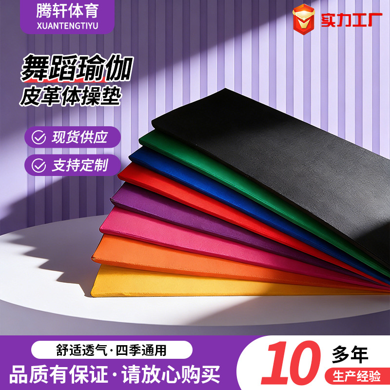 Children's Dance Practice Mat, Sit-Up Mat, Fitness Exercise Training Mat, Waterproof Leather Mat, Thickened Cushioning