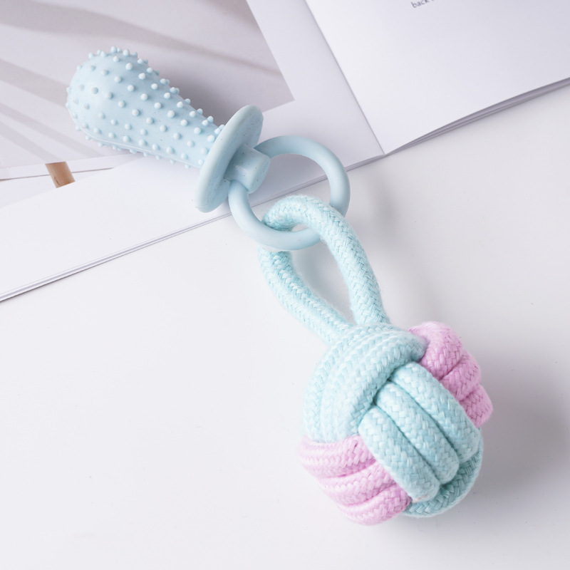 Juguete para mascotas de TPR de gran venta transfronterizo, palo de dentición para perros para entretenimiento, juguete de autoentretenimiento para cachorros duradero y resistente a las mordidas.