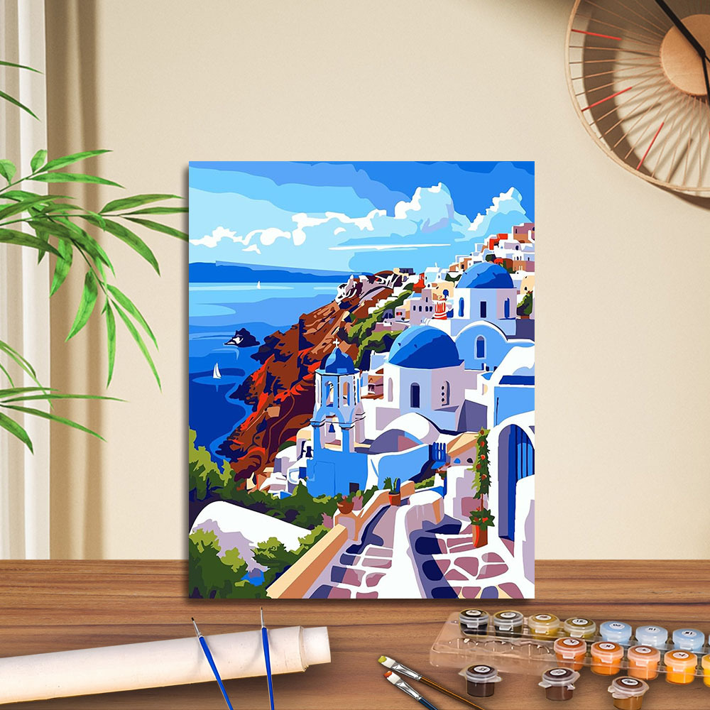 Transfronterizo jitdiy agente de pintura al óleo digital fabricantes al por mayor puestos de pintura al óleo artesanal pintura decorativa Amazon relleno de color