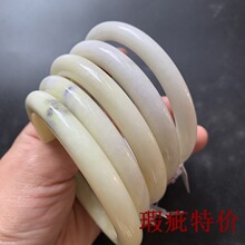 TXY35瑕疵特价地摊天然岫玉奶黄包美人条婚纱白显气质厂家直销批