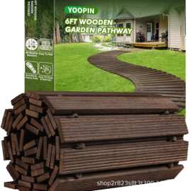 跨境木质花园小径户外庭院路径装饰花园木板走道婚礼派对地板通道