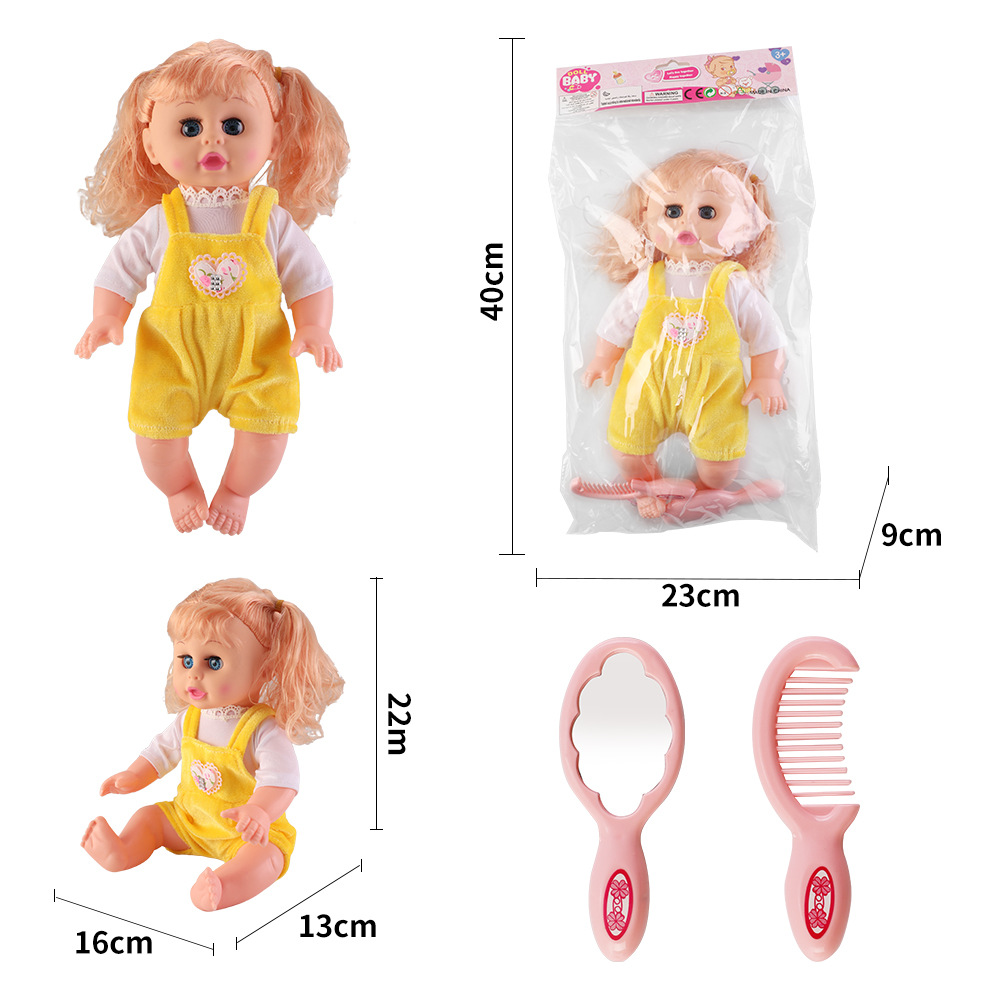 Juguetes para niños, niñas, carro inteligente, 14 pulgadas muñecas, carro de bebé, princesa