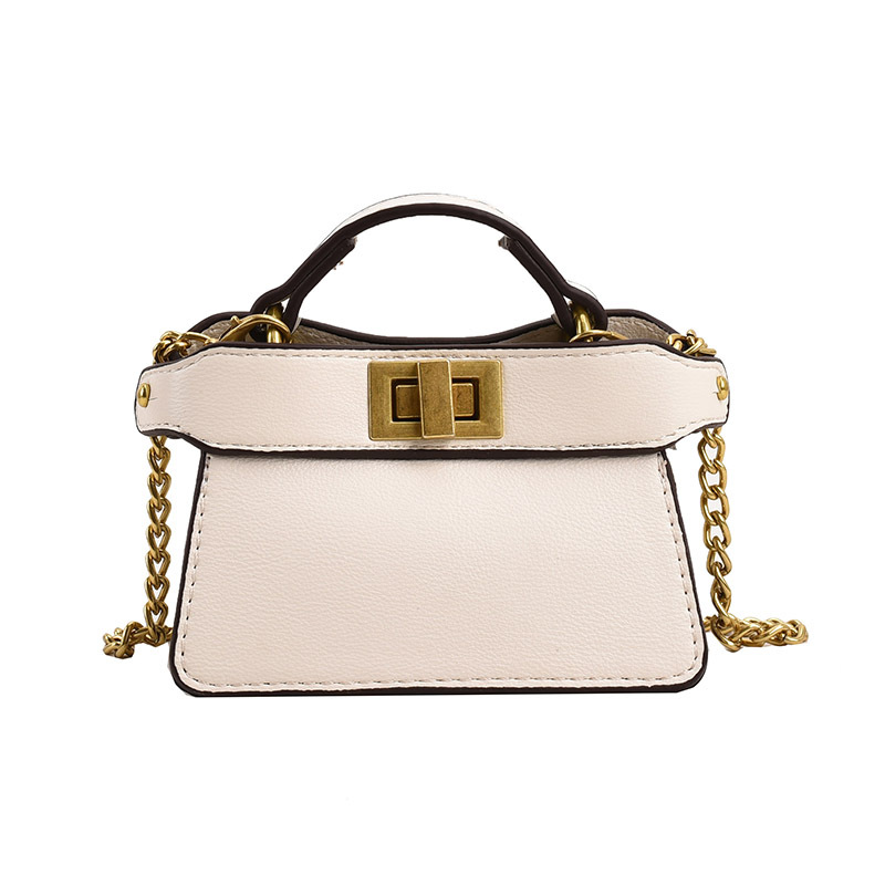 Cadena de moda bolso para niños estilo occidental mini cinturón bufanda de seda bolso de niña con cerradura de doble cara bolso de accesorios para niños y niñas