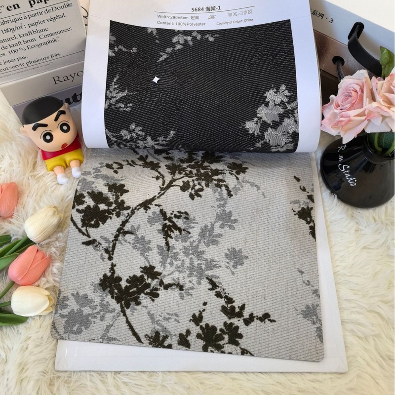 法式复古窗帘宋氏美学中古风棉麻色织提花客厅卧室高级感窗帘批发|undefined