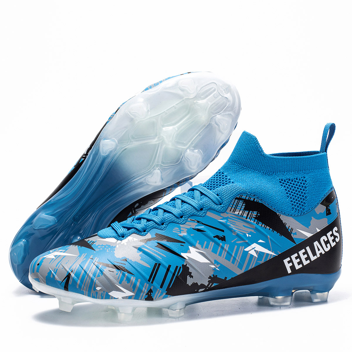 2025 nuevos zapatos de entrenamiento transfronterizos de entrenamiento deportivo transfronterizos de clavos largos zapatos de fútbol juvenil masculino y femenino zapatos de fútbol