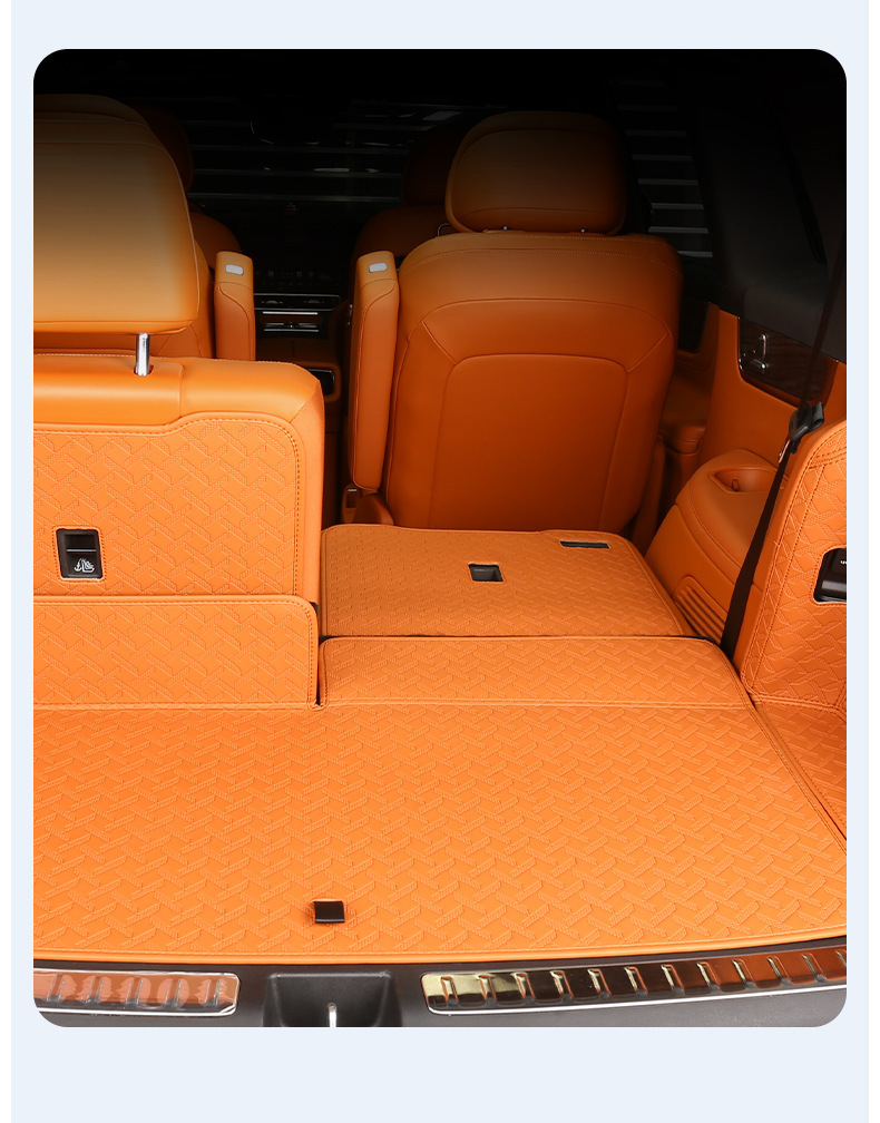 Suitable for 24/25 M9 five-seat six-seat trunk mat back cushion fully surrounded by nappa tail box mat