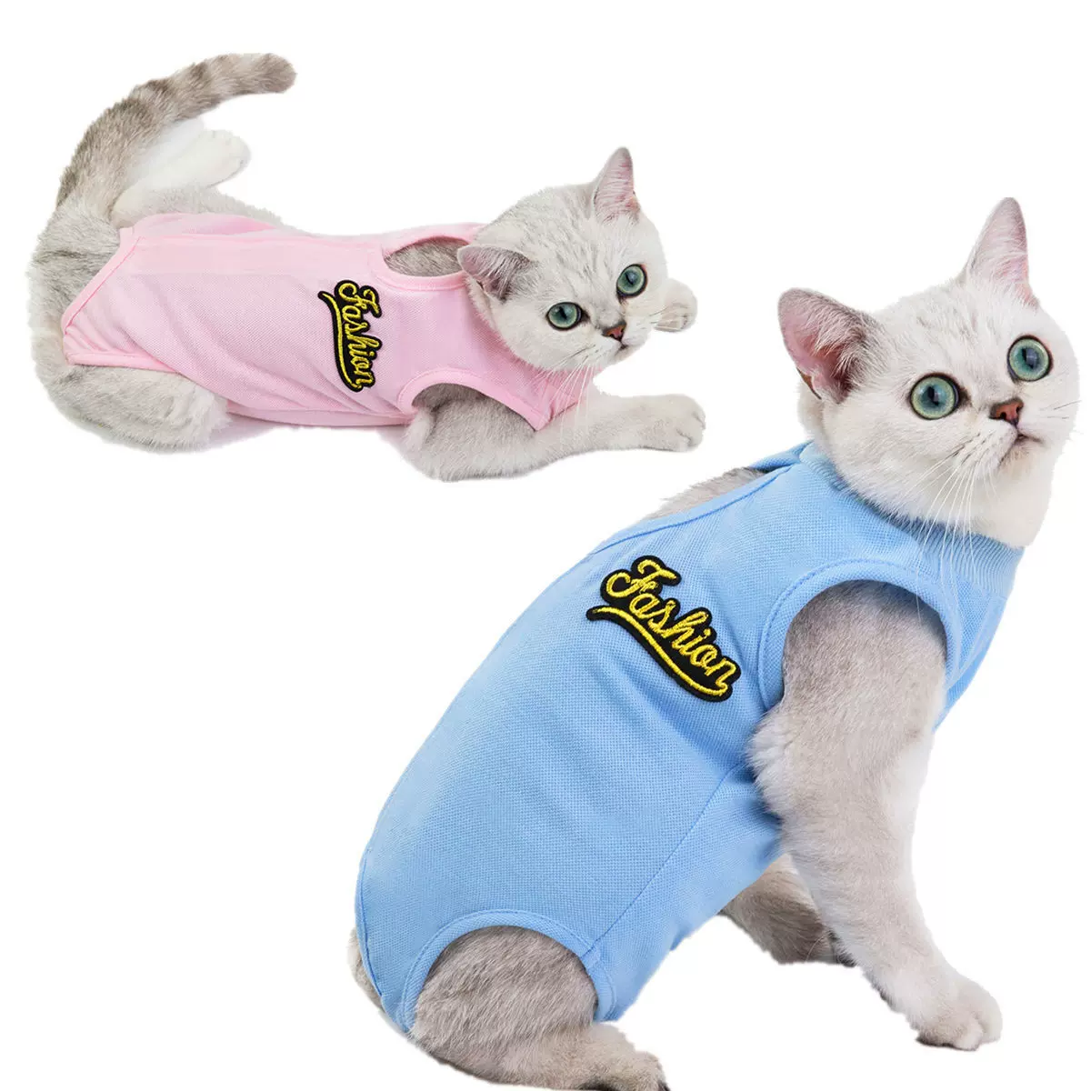 猫咪绝育服断奶衣服手术后安全隔离舒适透气有弹力宠物用品母猫