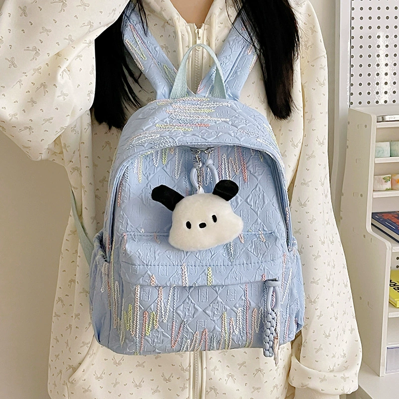 High quality capacious universal backpack for leisure, for students, worn on the shoulder