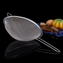 Stainless steel slotted spoon oil grid household pasta dumpling soy milk filter net kitchen multi-purpose straight wire mesh sieve scoop