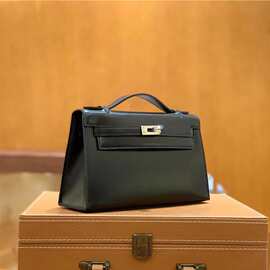纯手工缝制mini凯莉包一代法国原厂box皮凯丽包品牌晚宴手拿女包