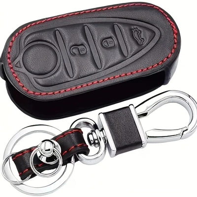 Static Rod/Key Bag fobs: genuine leather car key