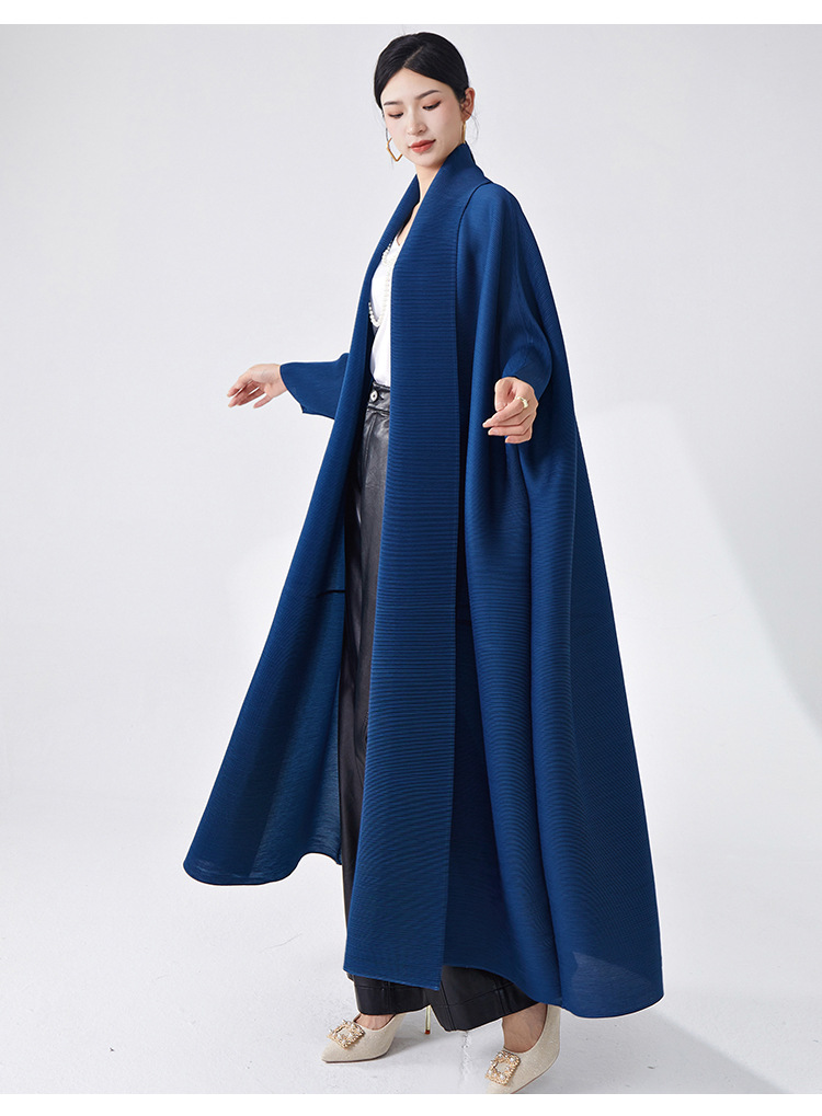 Foreign Trade Arab Clothing, High-end Muslim Women's Loose Plus-size Issey Miyake-style Large Robe Coat For Autumn_ecoleips.com