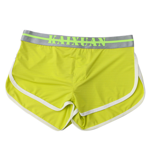 Fashionable and comfortable home shorts, thin slit design, men's Arrow pants, casual elastic slim boxer briefs for men