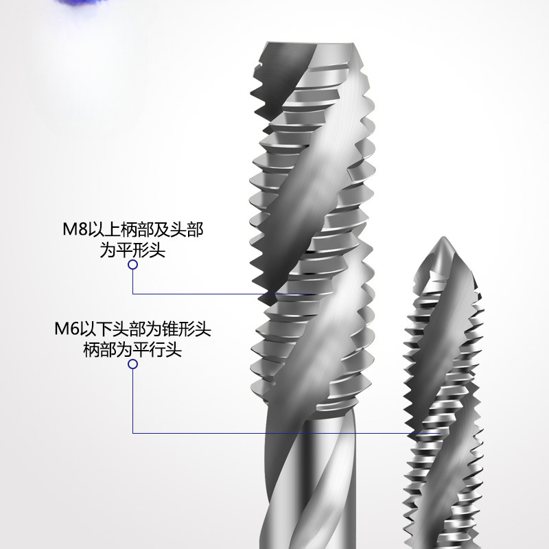 Grifos de tornillo de dientes finos M10x1.25 para máquina de tornillo de tornillo de TIANGO, mecanizado de alta precisión con múltiples especificaciones opcionales