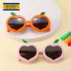 2022 new pattern children Sunglasses personality silica gel modelling Sunglasses Soft glue honey peach Polarized glasses KK11044