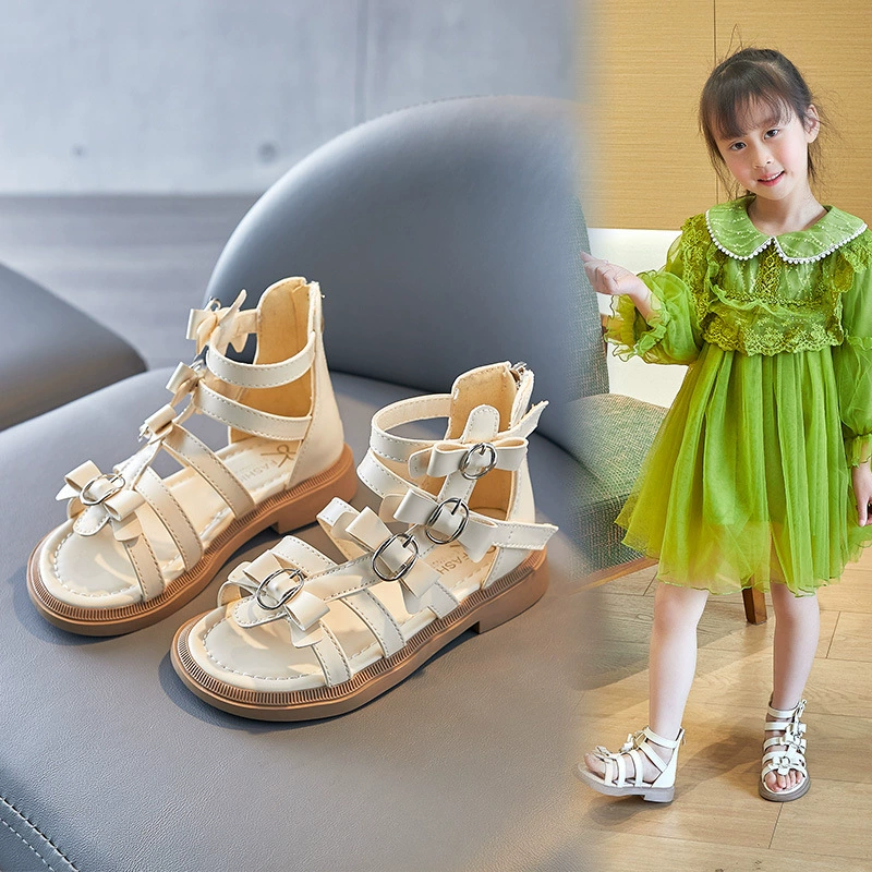 Sandals, beach summer beach footwear for princess, for teenagers, soft sole