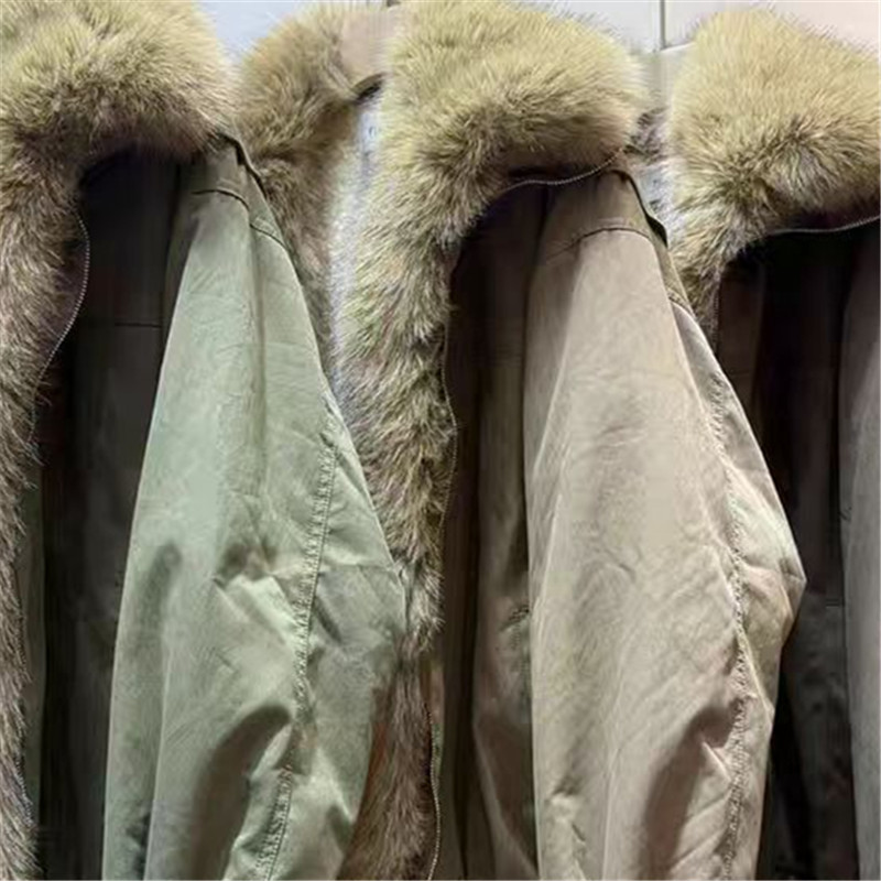 2025 invierno nuevo abrigo de piel en una chaqueta engrosada otoño invierno suave cuello de lana de mujer suelto retro regalar pie superado