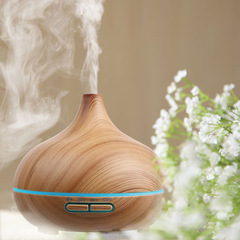 Humidifier large fog amount spray cone onion 500ML wood grain silent household ultrasonic bedroom air source