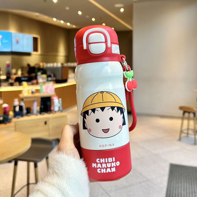 库洛米水杯儿童保温杯女孩双饮杯2025学生上学专用水壶316食品级|undefined