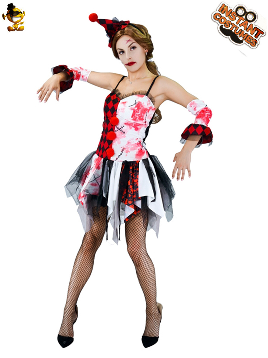 Disfraz de disfraces de Halloween traje de rendimiento Cosplay sangriento Zombie vampiro juego traje