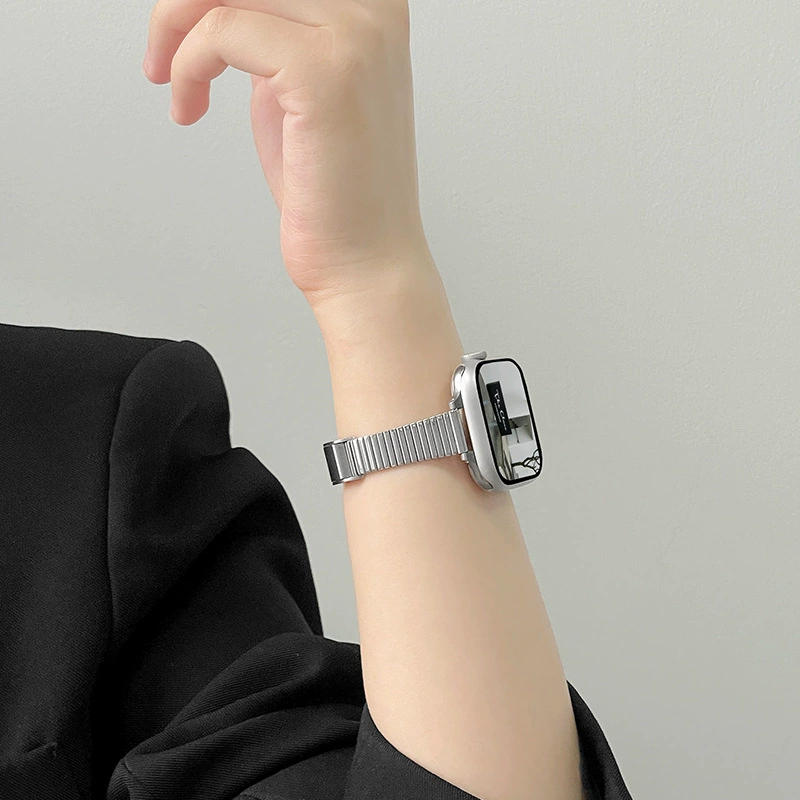 Подходящий ремешок для Apple Watch iWatchs 10 поколения металлический браслет applewatch9 высокого класса тип цепи