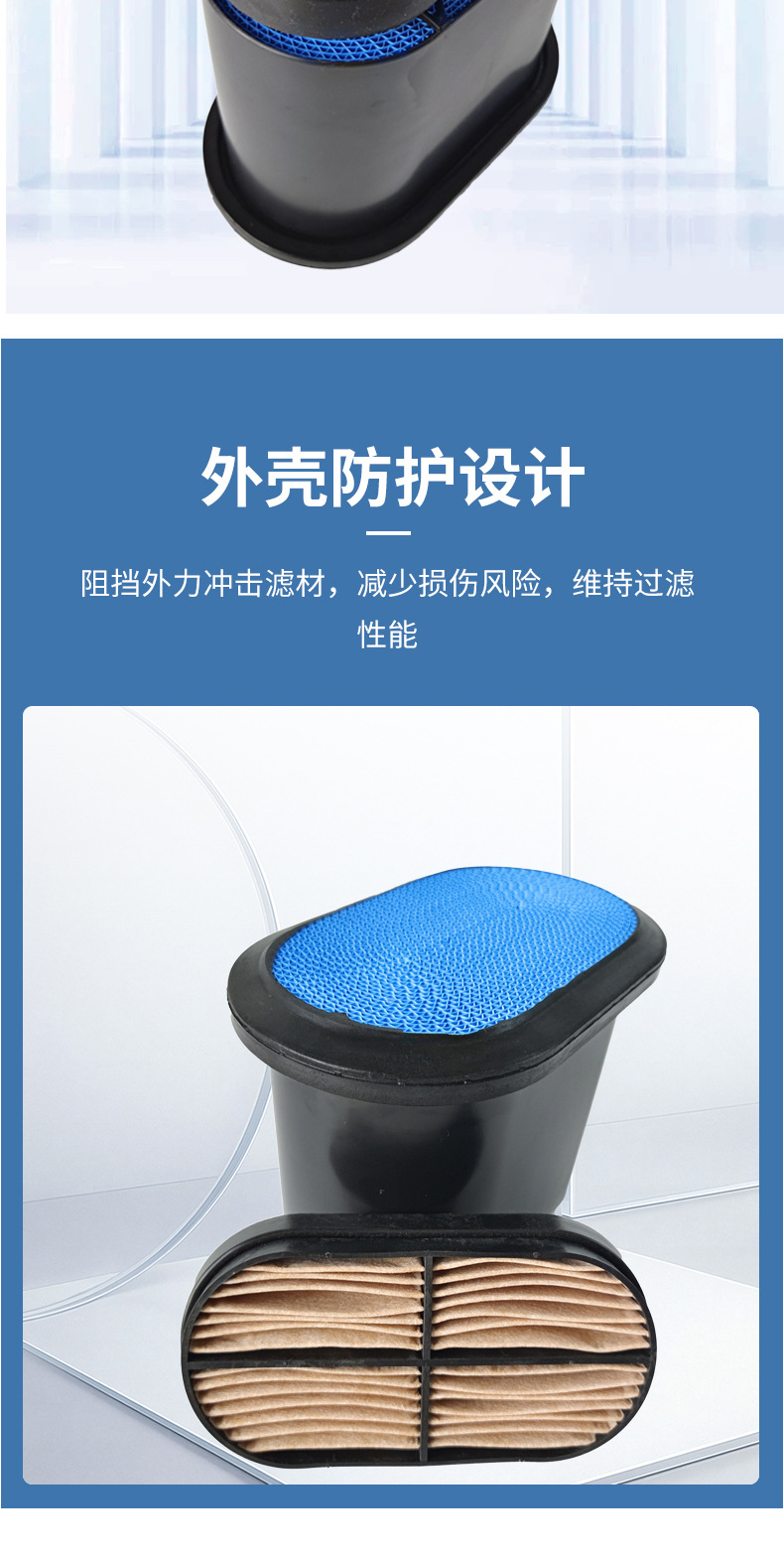 Honeycomb Air Filter P608533+P600975 Honeycomb Filter Element Is Suitable for Jcb Excavator Series