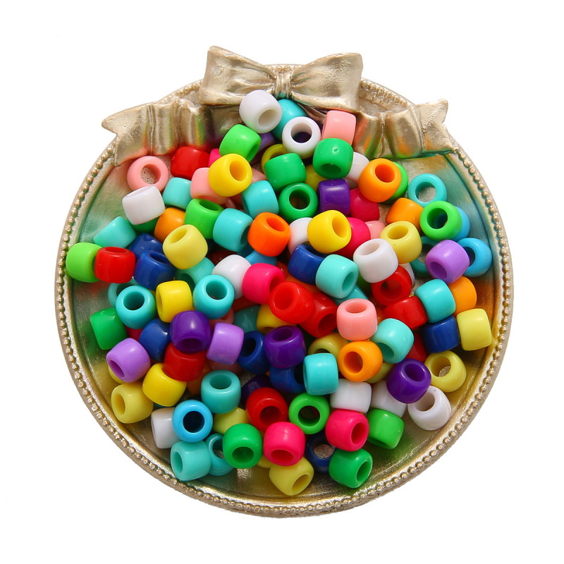 アクリル大穴バレルビーズポニービーズ織り手作り diy ブレスレットプラスチックビーズジュエリーアクセサリービーズルースビーズ|undefined