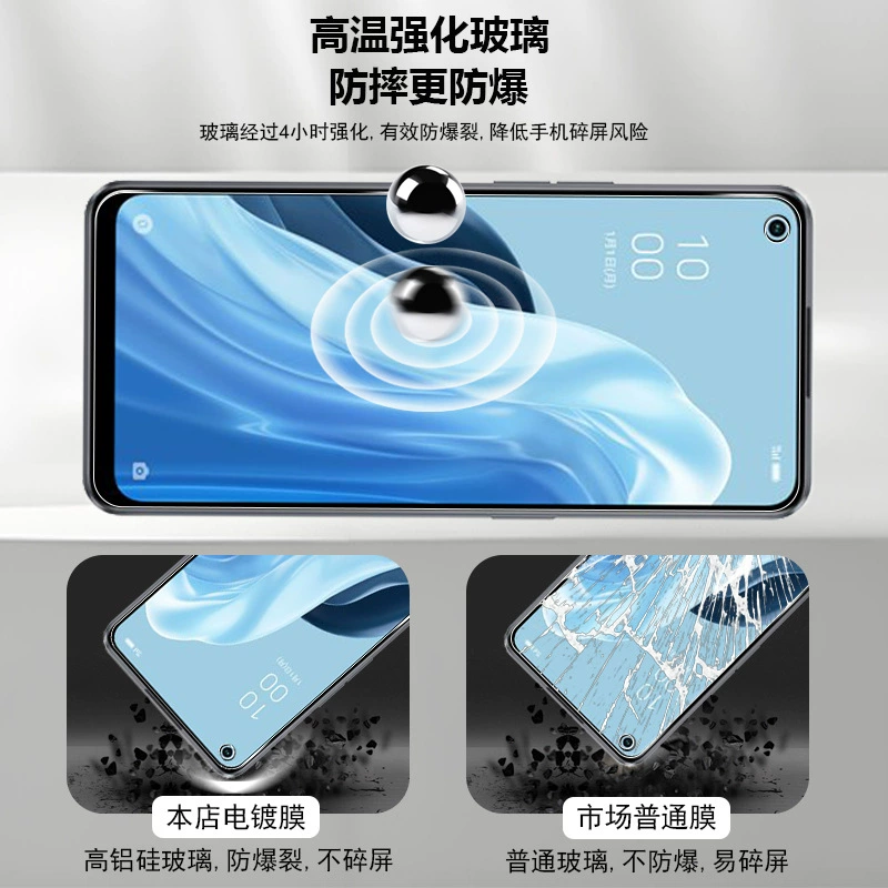 Подходит для защитной пленки для мобильных телефонов OPPO Reno7 A/Reno9 A. Пленка для объектива. Артефакт пленки/рамка позиционирования.