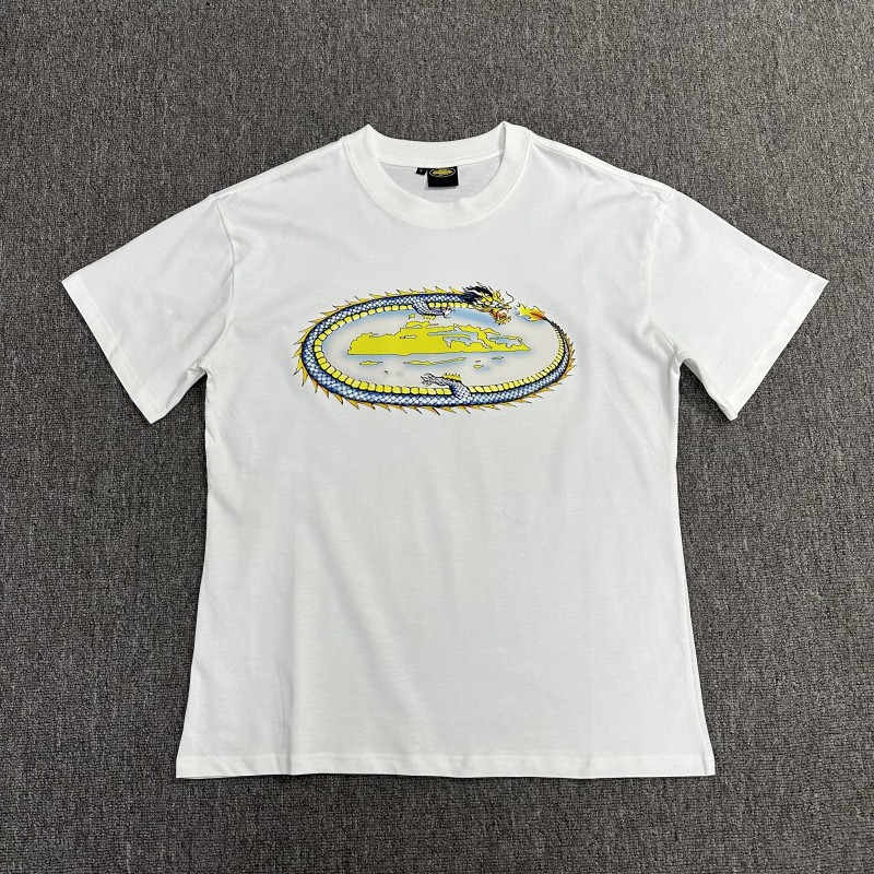 Comercio exterior al por mayor Alcatraz Basic Series C0rteiz Phantom Letter Logo Camiseta impresa Traje de pareja