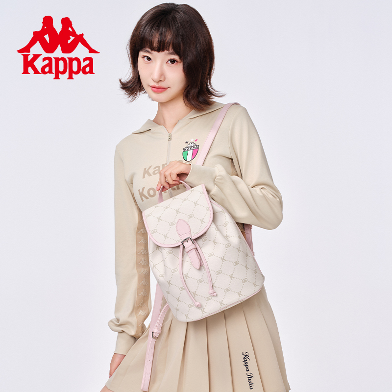 Kappa卡帕开学季双肩包女时尚百搭学生书包大容量旅游通勤背包|undefined
